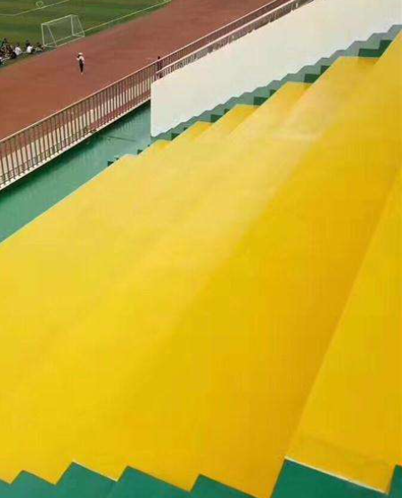 银州球场台阶翻新修补改造